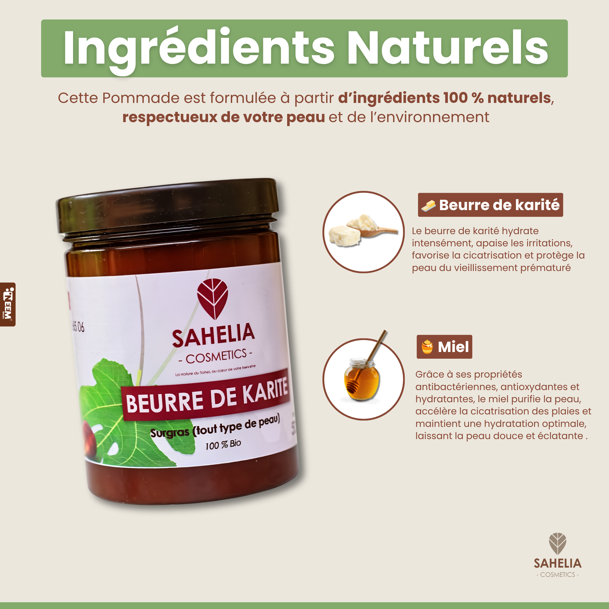 Beurre de Karité au Miel
